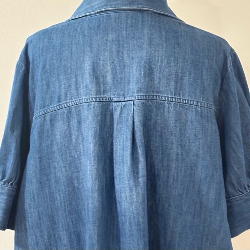 Old Navy Blue Casual Button Down Jean Dress XL PETITE - Picture 6 of 9